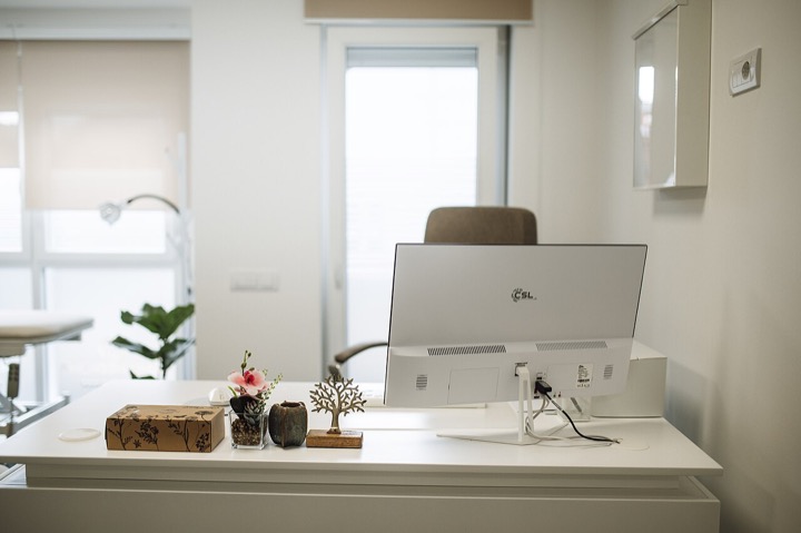 Modern workspace prepared for operational planning